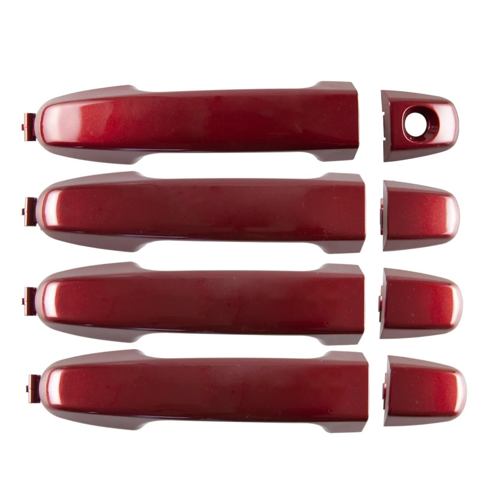 DUHNXUJ Car Door Handle for Toyota for Camry 2012-2017 Car Outer Accessories 4 Pcs Exterior Outside Door Handle Red