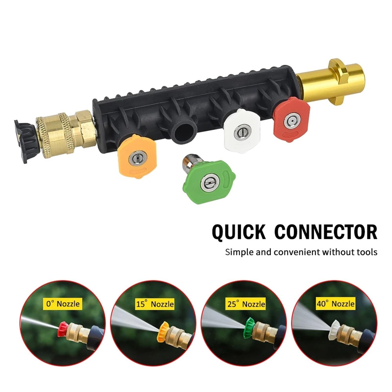Compatibile con Karcher, Compatibile con Bosch, Punte della bacchetta for pistola ad alta pressione, Punta dell'ugello di ricambio for lancia for pistola a spruzzo for auto(Karcher HD EasyForce)
