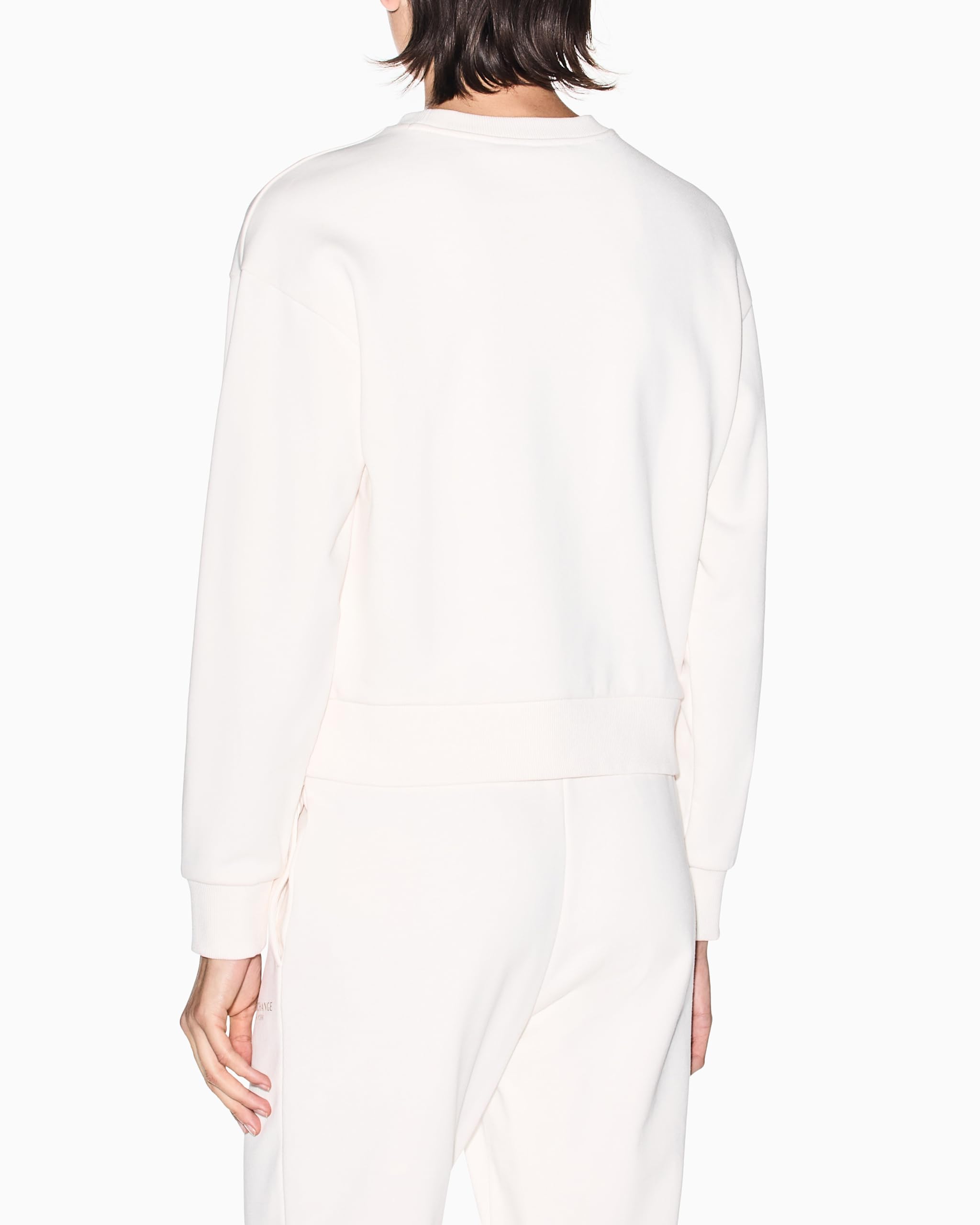 Armani Exchange Long Sleeve Milano-New York Front Logo Sudadera Mujer (Pack de 1)