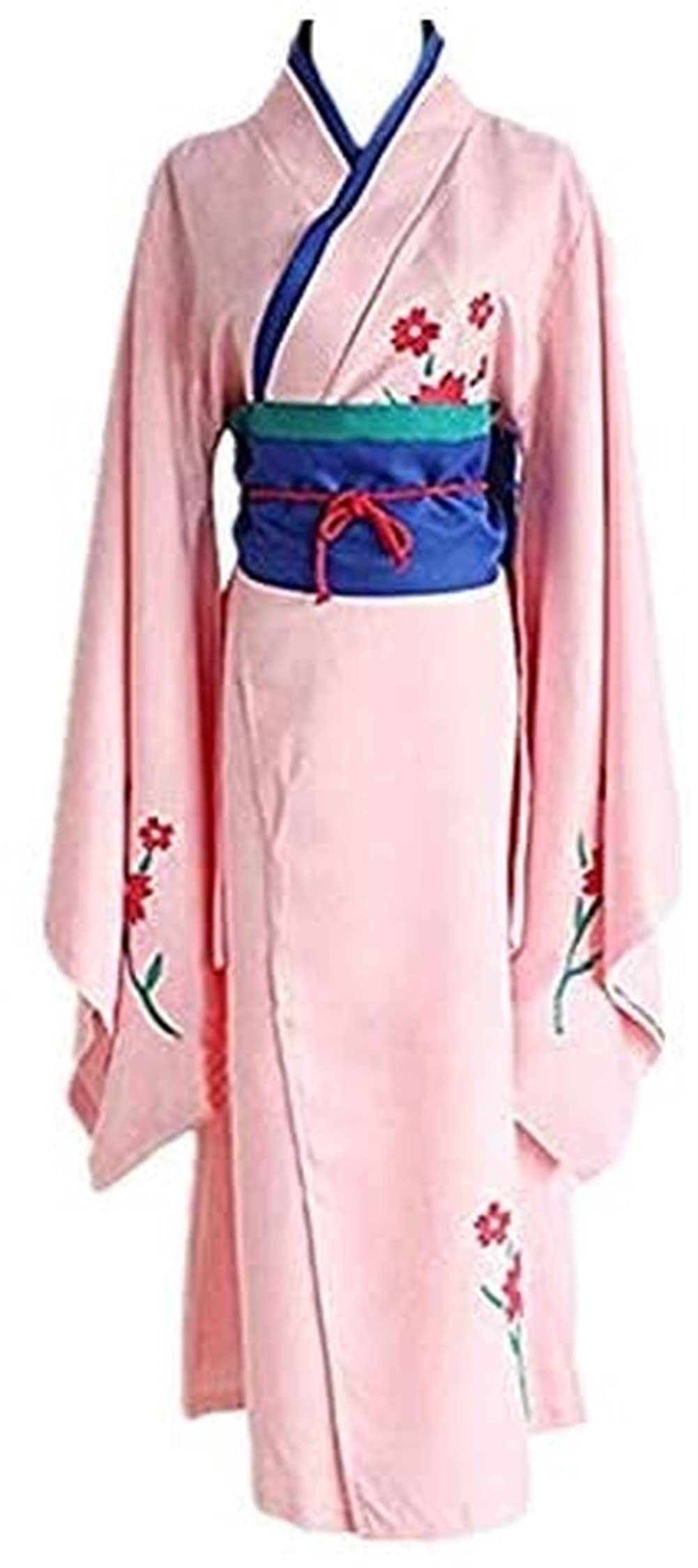 Quality cosCosplay Shimura Tae Costume Silver Soul Kimono Uniform Halloween Fancy Party Outfits (Female L)