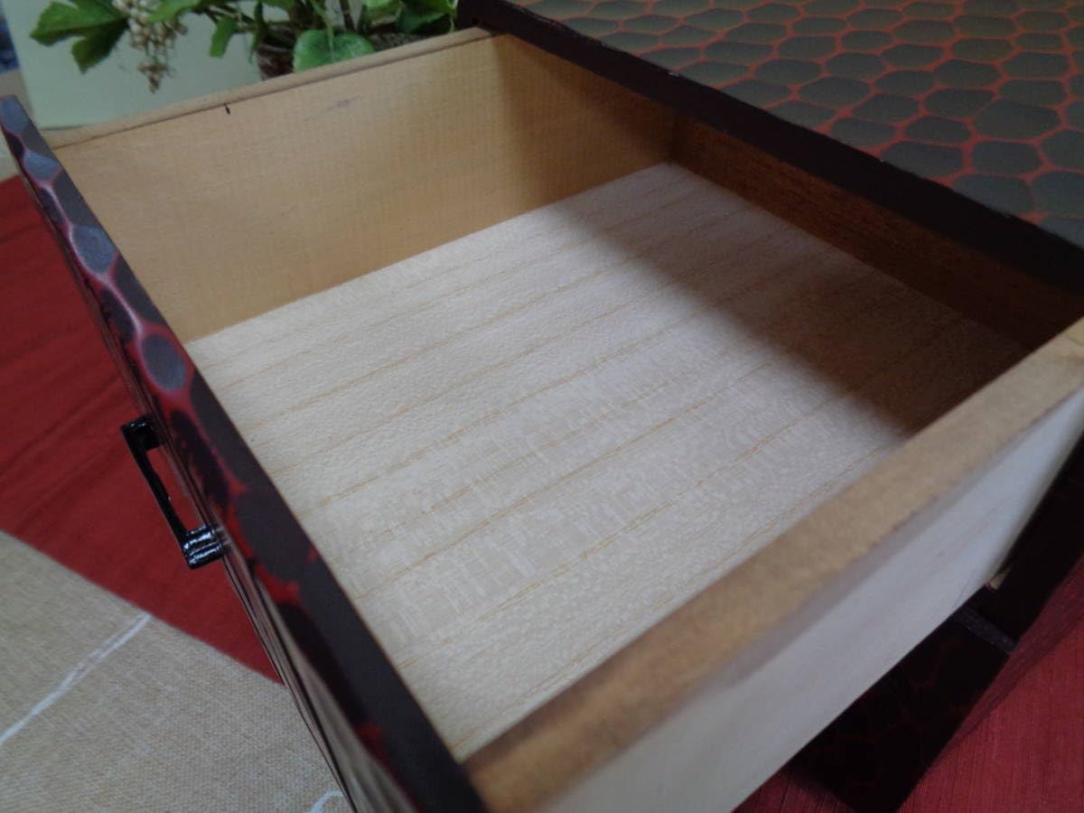 Amazon.co.jp: 鎌倉彫 小物入れ 引出し2段 整理箱 品 : ホーム＆キッチン