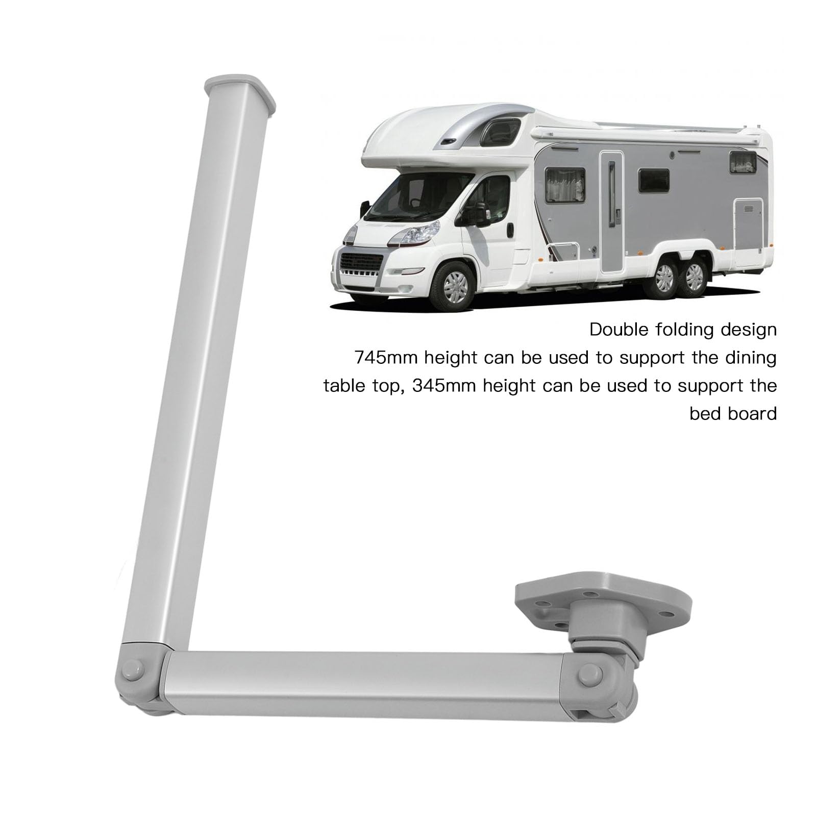 Gamba Per Tavolo Regolabile In Alluminio - Altezza 17.5-30 Pollici, Piedistallo Telescopico Per Camper, Barca, Terrazza E Casa