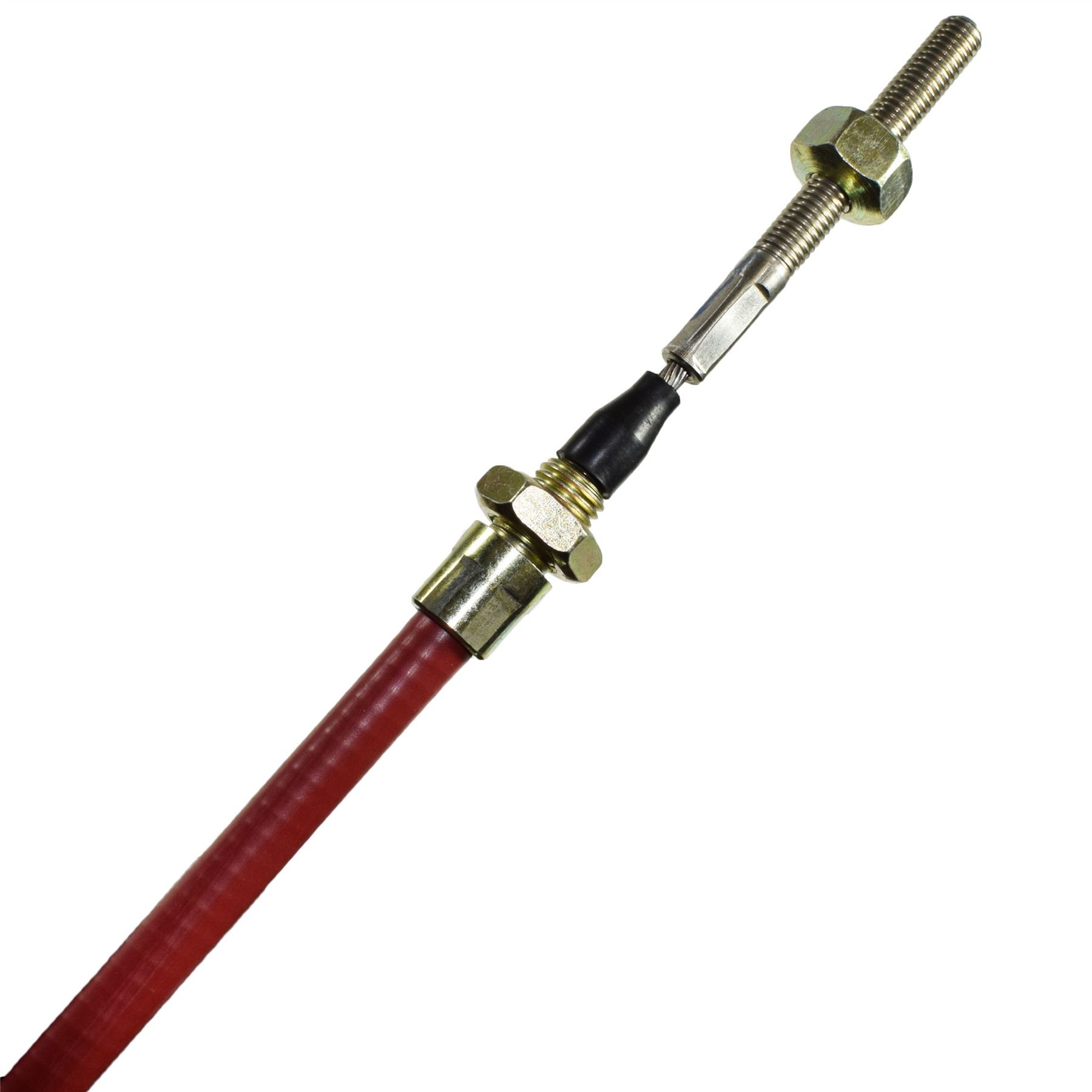AB Tools 2 x kabel hamulcowy do przyczepy ze stali nierdzewnej do systemów osi węzłowych osłona zewnętrzna 1030 mm