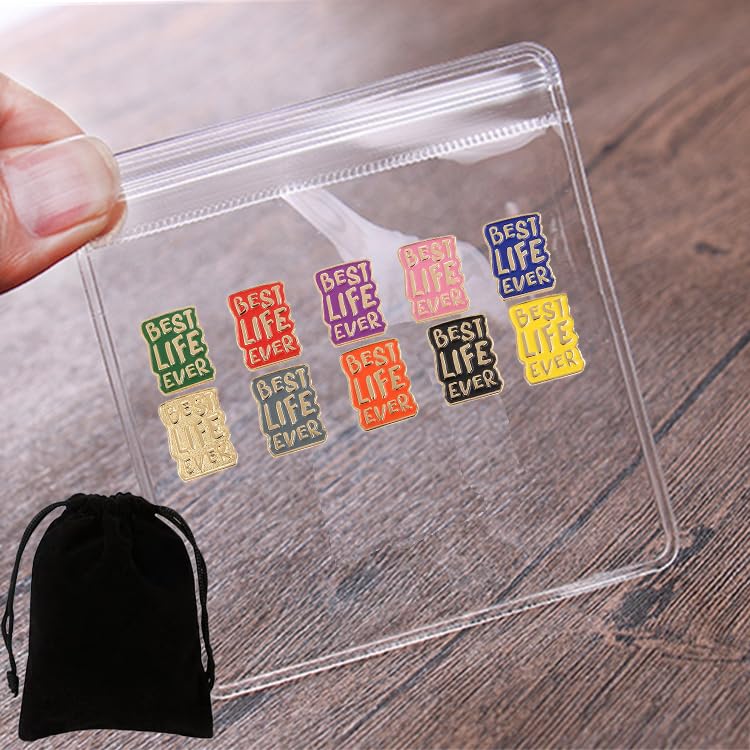 Image of Jw.org Enamel Pins Best Life Ever 10 Different Color Fashion Lapel Pin for Men Women