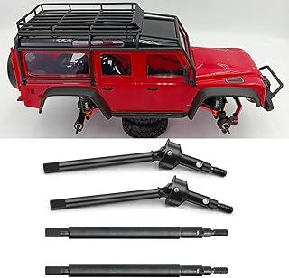 RCLIONS Steel Front Rear Axle Drive Shaft CVD Dogbone for 1/18th TRX4M Axles RC Crawler Car Upgrades