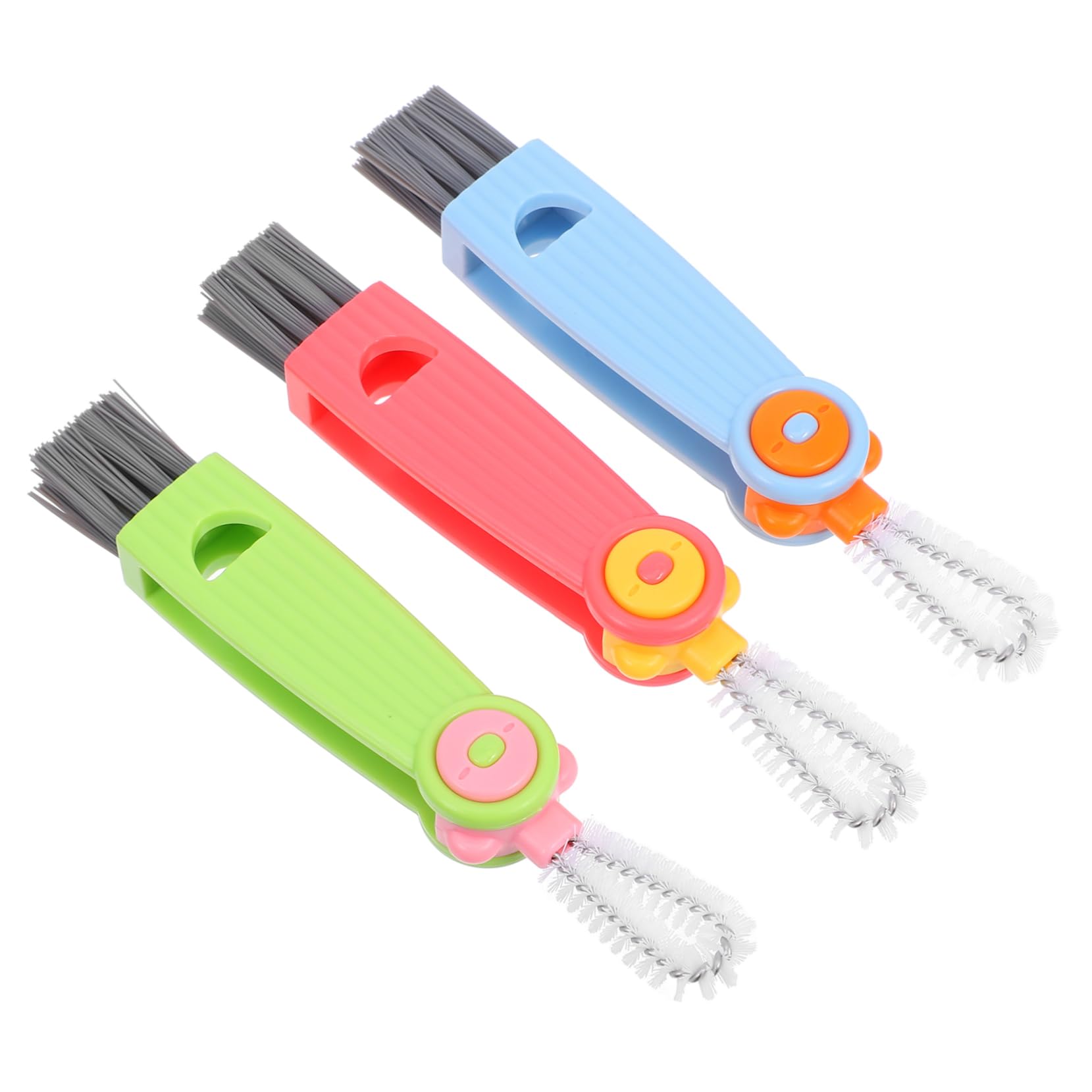 UTHCLO 3pcs Insulated Cup Cleaning Brush Detail Cleaning Tool Multifunctional Lid Cleaner Brush for Kitchen Gap