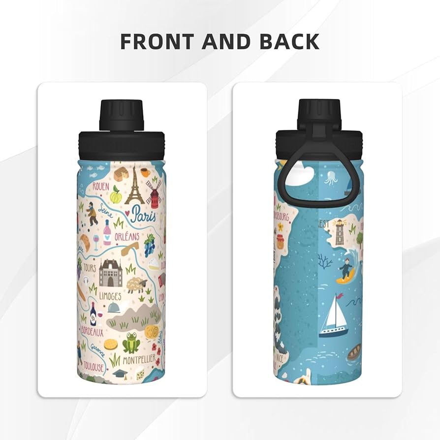 地図デザイン ステンレス水筒 地図デザイン ステンレス水筒