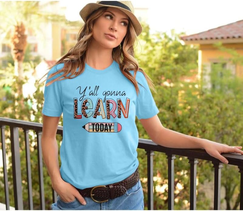 Miniatura 5 de Camisetas de profesora para mujer, camisetas de manga corta para profesores de preescolar y jardín de infantes