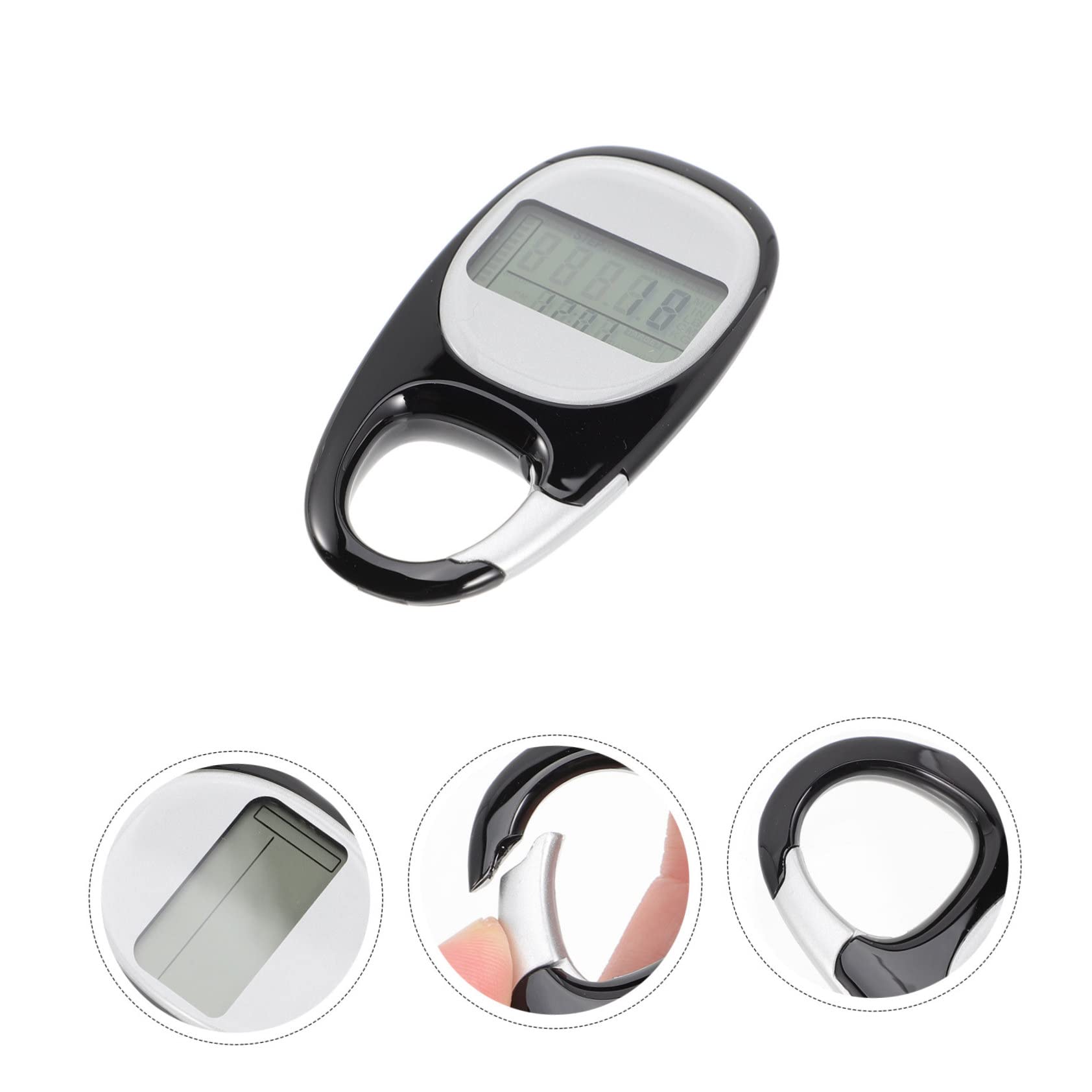 Toddmomy D Podomètre Compteur De Pas Podomètre Portable De Facile À Utiliser Montre De Marche avec Passomètre Portable Passomètre