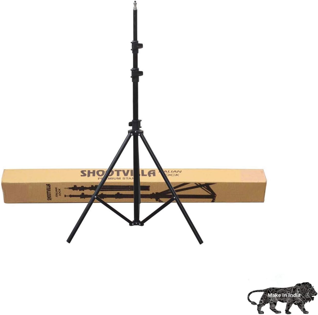 Shootvilla Portable Fold-able Umbrella Flash Light Stand Photo Video Studio Lighting Photography Stand- 8ft