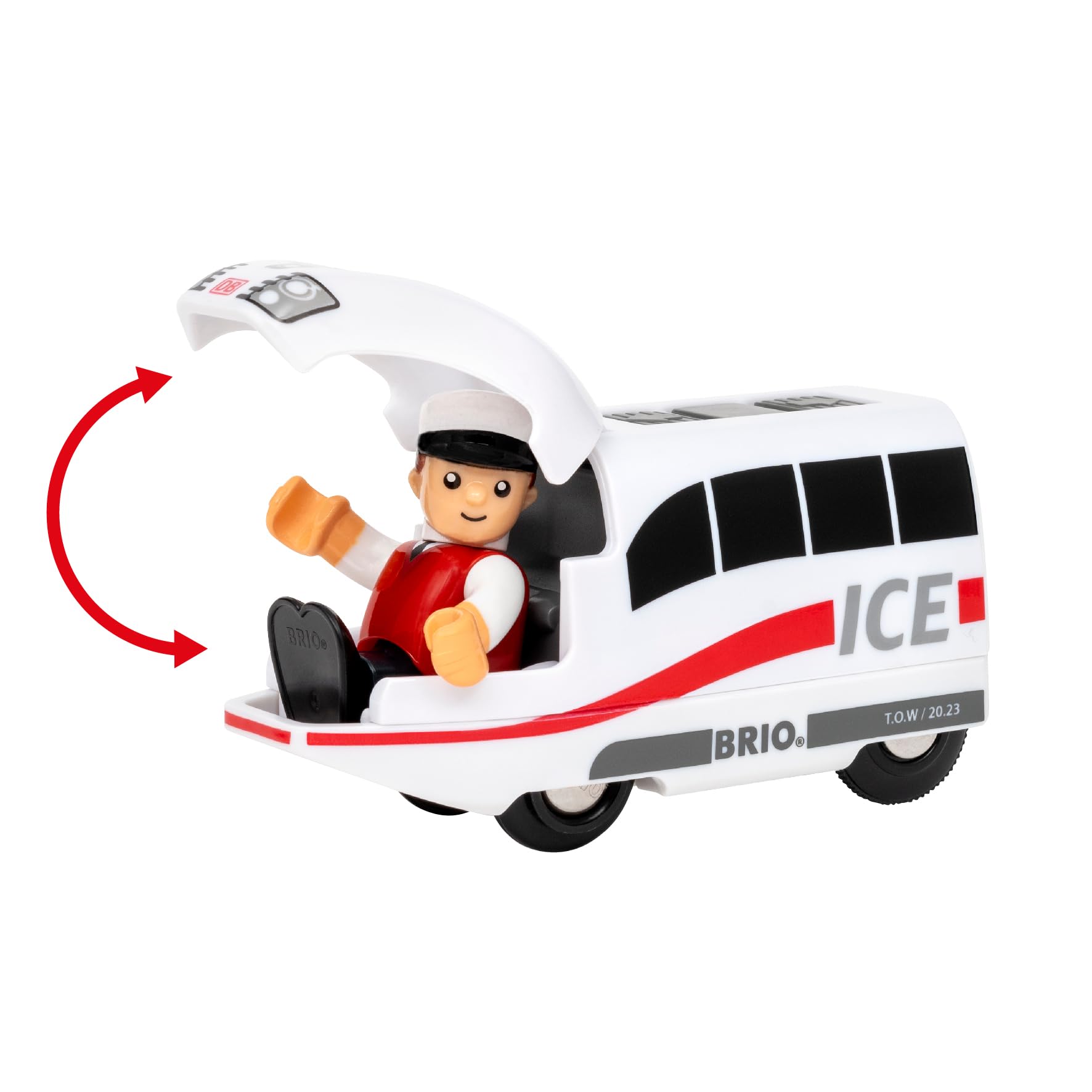 BRIO World - 36088 Trains of the World ICE Akkureisezug | Akku-betriebene Spielzeuglok für Kinder ab 3 Jahren