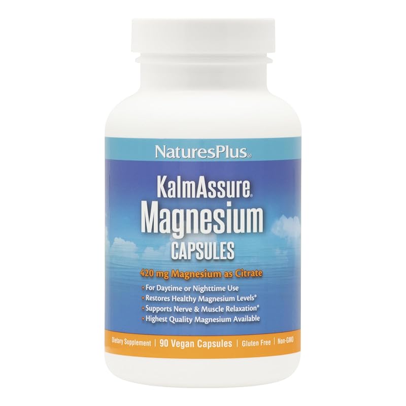 NaturesPlus Suplemento de Magnésio 420 mg, 180 cápsulas
