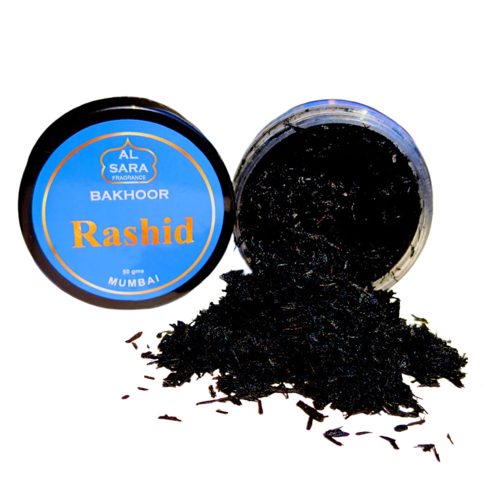 Rashid Bakhoor by Al Sara Fragrance | Authentic Arabic Incense | Perfect for Prayer Time, Relaxation & Meditation | Net. Weight 50G