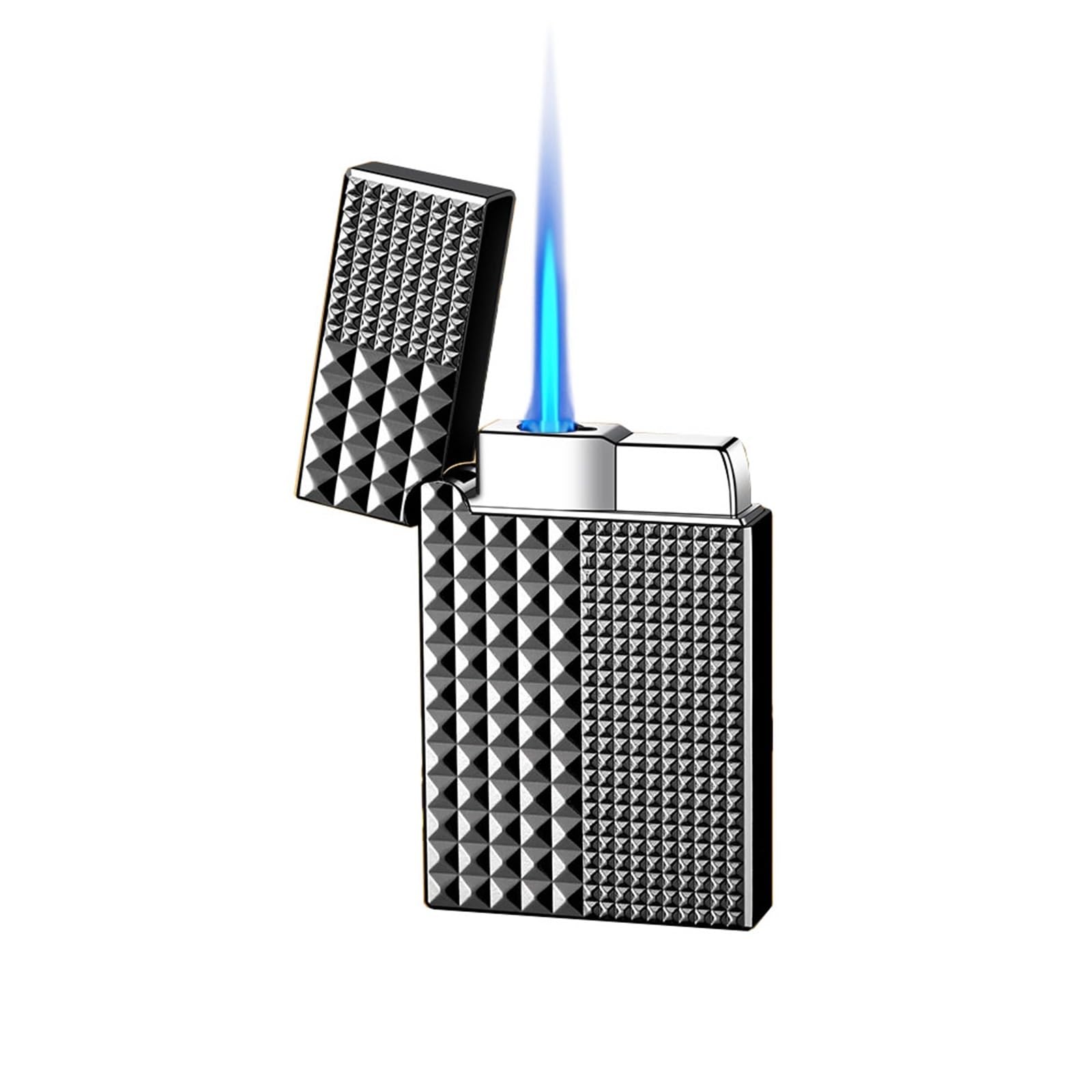 Encendedor de llama azul portátil para tus salidas al aire libre y días de viento
