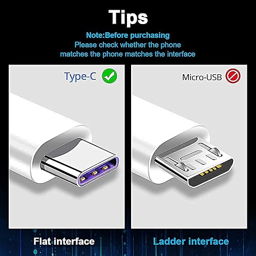 Miniatura 3 de Cargador rápido de 18 W compatible con Motorola Moto G Power 2022G Stylus 2021, G Fast, G Play, G Pure, G7 Play, Motorola One 5G AceFusion+Edge