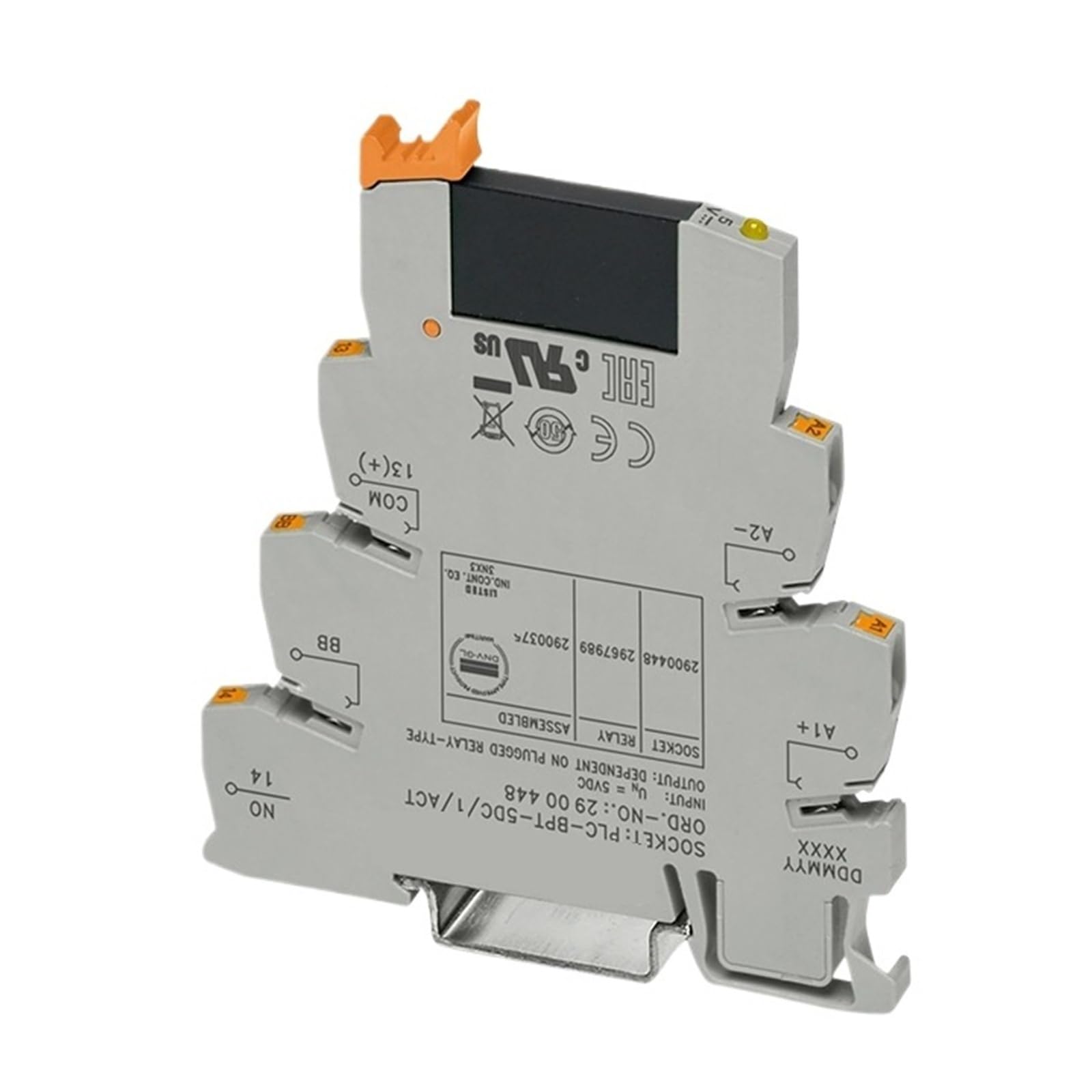 QVIVFYBOE Relay module Solid-State Relay Module PLC-OPT-5DC/24DC/2/ACT 2900375 5V DC Input