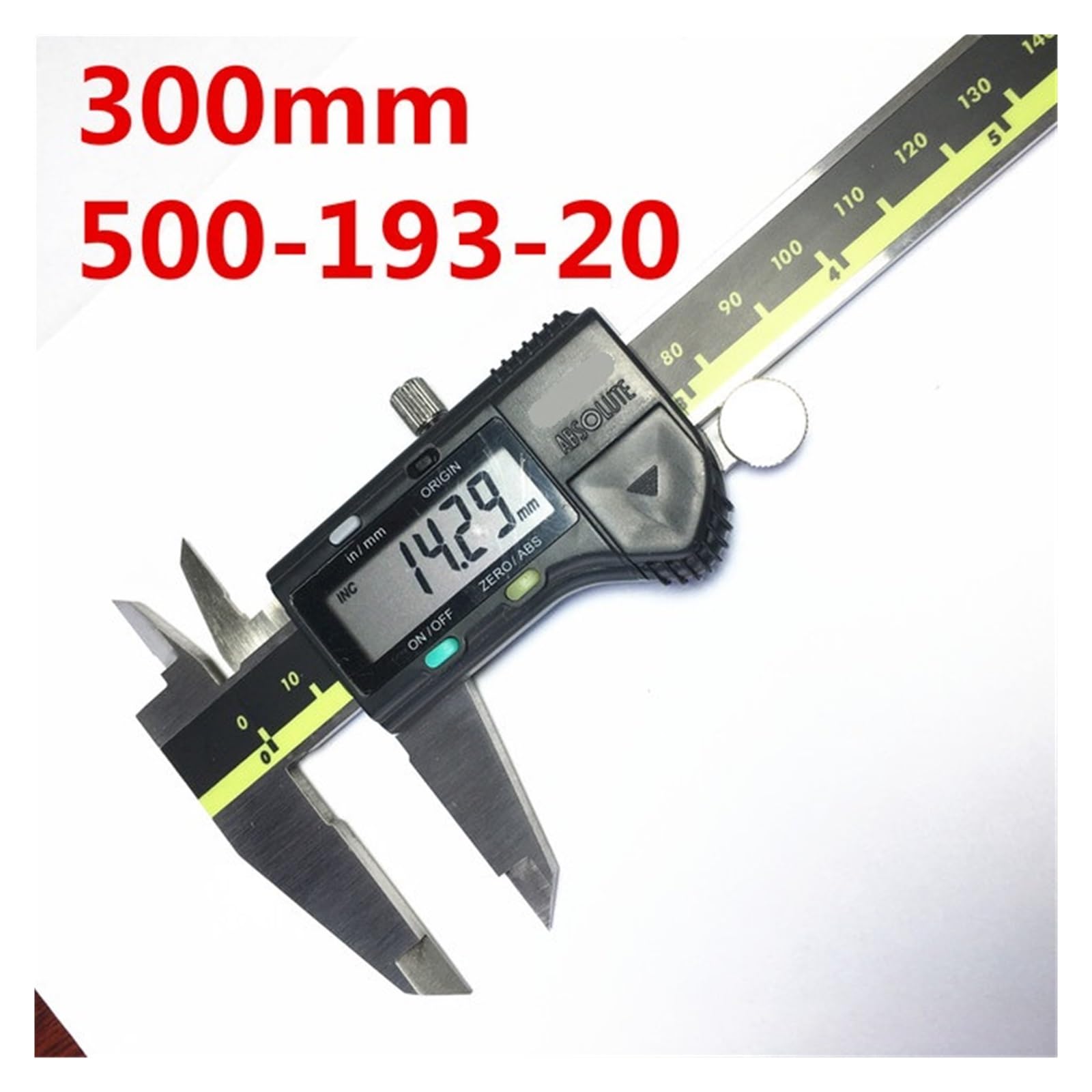 Pied à coulisse numérique Vernier Caliper Pied à coulisse numérique Vernier Caliper 6 pouces 0-150 mm 500-196-20 200 mm 500-197-20 300 mm Calibre en acier inoxydable Outils de mesure (0-150 mm) (0 )