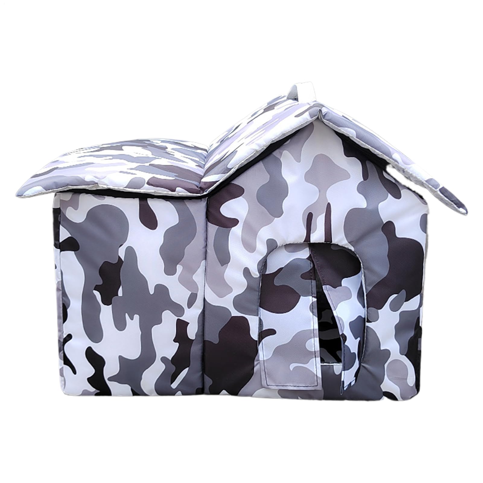 Chalet de chat extérieur coupe-vent et chaud pour chatons sauvages