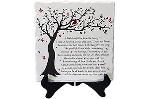 Personalized Family Tree Memorial Plaque - Bereavement Gifts for Sympathy