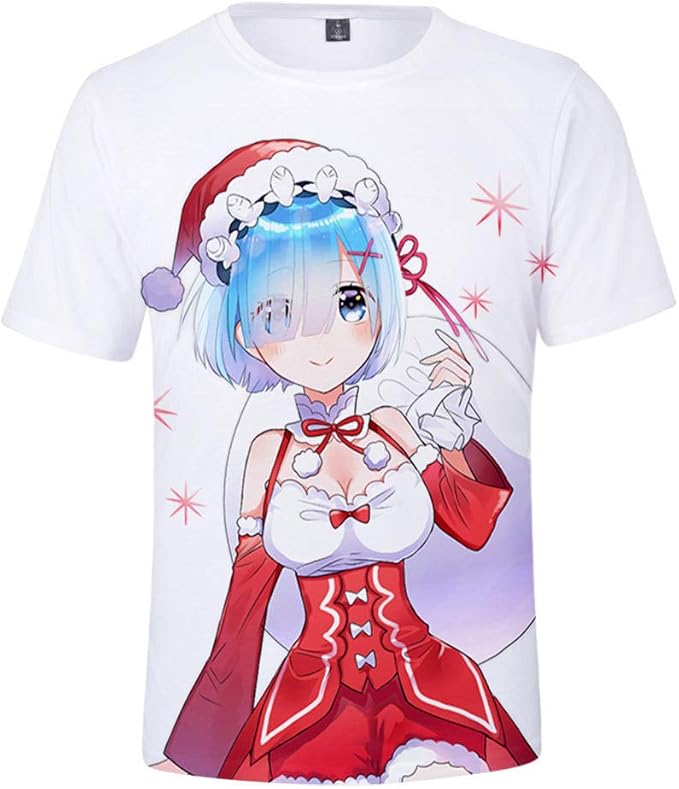 Re Zero Starting Life in Another World T Shirt Rem Ram Teens Men Women