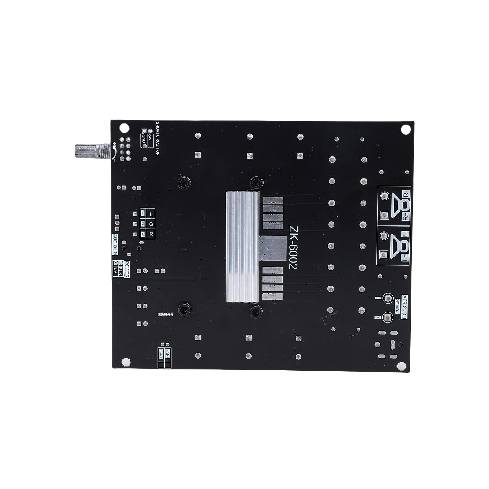 Bewinner Płytka Wzmacniacza TPA3255 Wysoka Moc Wyjściowa 600 W + 600 W, Wzmacniacz Cyfrowy Klasy D z Inteligentnym Rozpraszaniem Ciepła i ochroną, do Profesjonalnego Audiofilskiego Samodzielnego