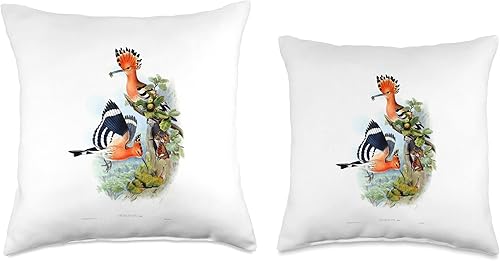 Vista 3 de Wiedehopf Ornithology Bird Watcher Wild Design Throw Pillow