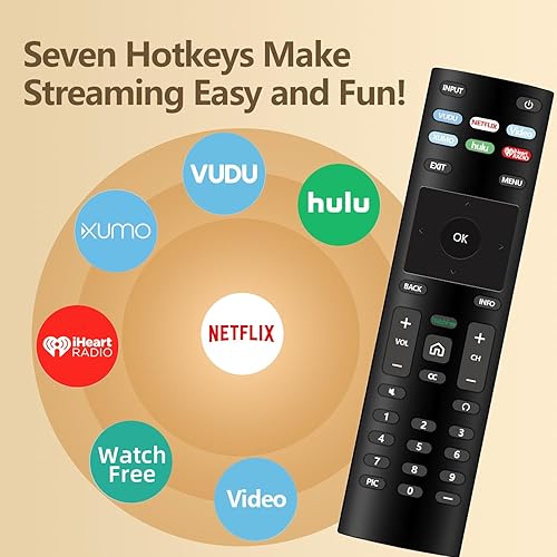 Miniatura 5 de Universal para control remoto Vizio TV, control remoto de repuesto para todos los televisores inteligentes Vizio.