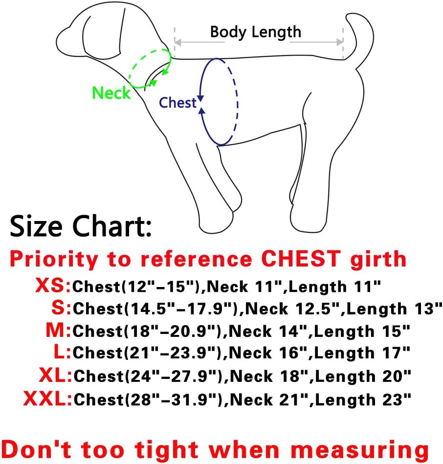 JoyDaog Fleece Dog Hoodie for Small Dogs Warm Puppy Jacket for Cold Winter Waterproof Dog Coats with Hood,Red XS : Pet Supplies