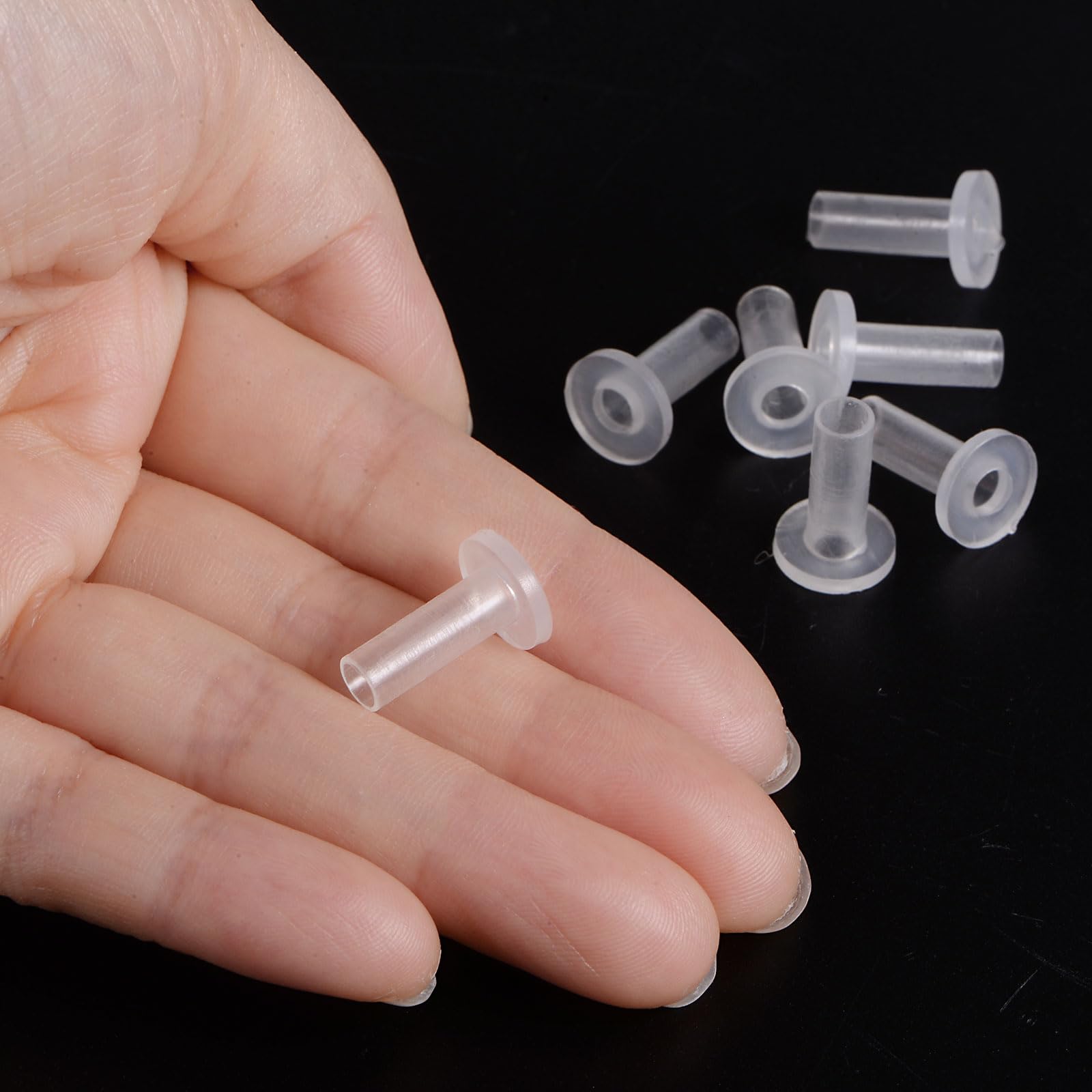 Bagues Manchons Roulements Nylon - 12 Pièces - 4 Mm ID, 5 Mm OD, 15 Mm L - Translucide - Pour Applications Linéaires