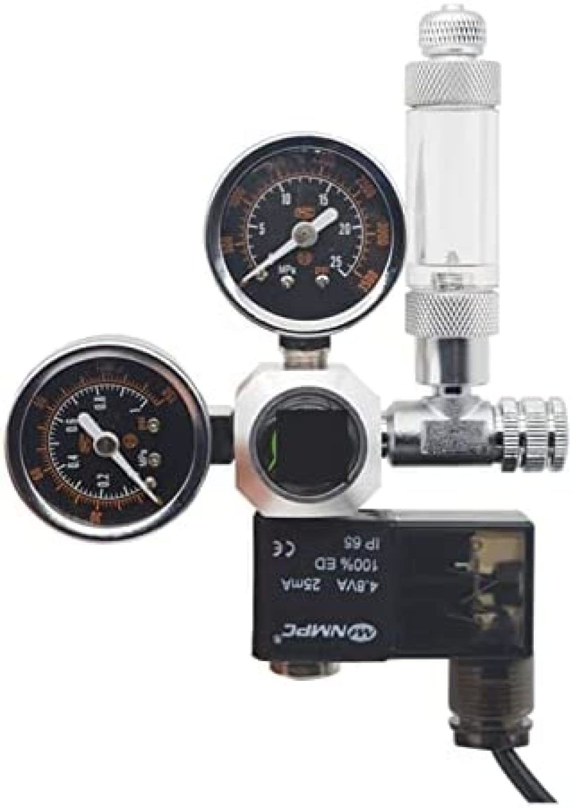 Regulador de CO2 Acuario Regulador de CO2 Solenoide Válvula de retención magnética Tanques Plantas de Peces Accesorios Sistema de Control de CO2 DIY Reactores Generador Kit Acuario Co2, Medi