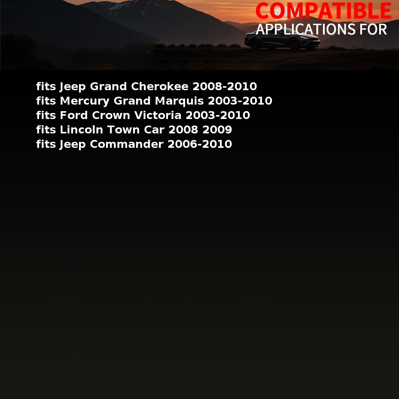 Disc Brake Caliper Bushing Front fits Mercury Grand Marquis 2003 2004-2010 fits Jeep Commander,Grand Cherokee 2006-2010 for Ford Victoria 2003-2010 for Lincoln Town Car 2008-2009 1 x