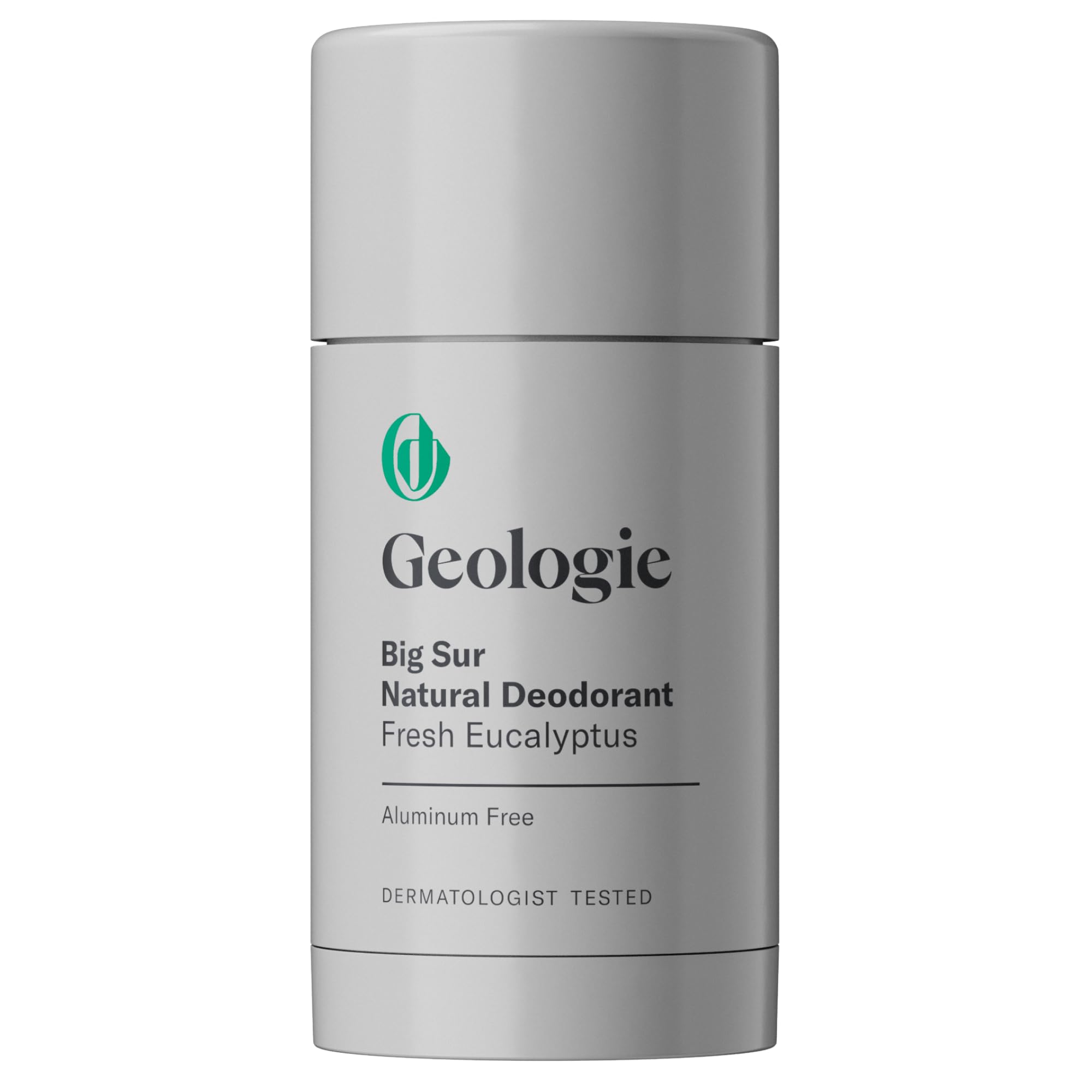 Geologie Big Sur Natural Deodorant | Fresh Eucalyptus Scent | Safe for Sensitive Skin | Aluminium-Free, Baking Soda-Free, Vegan & Dermatologist-Tested