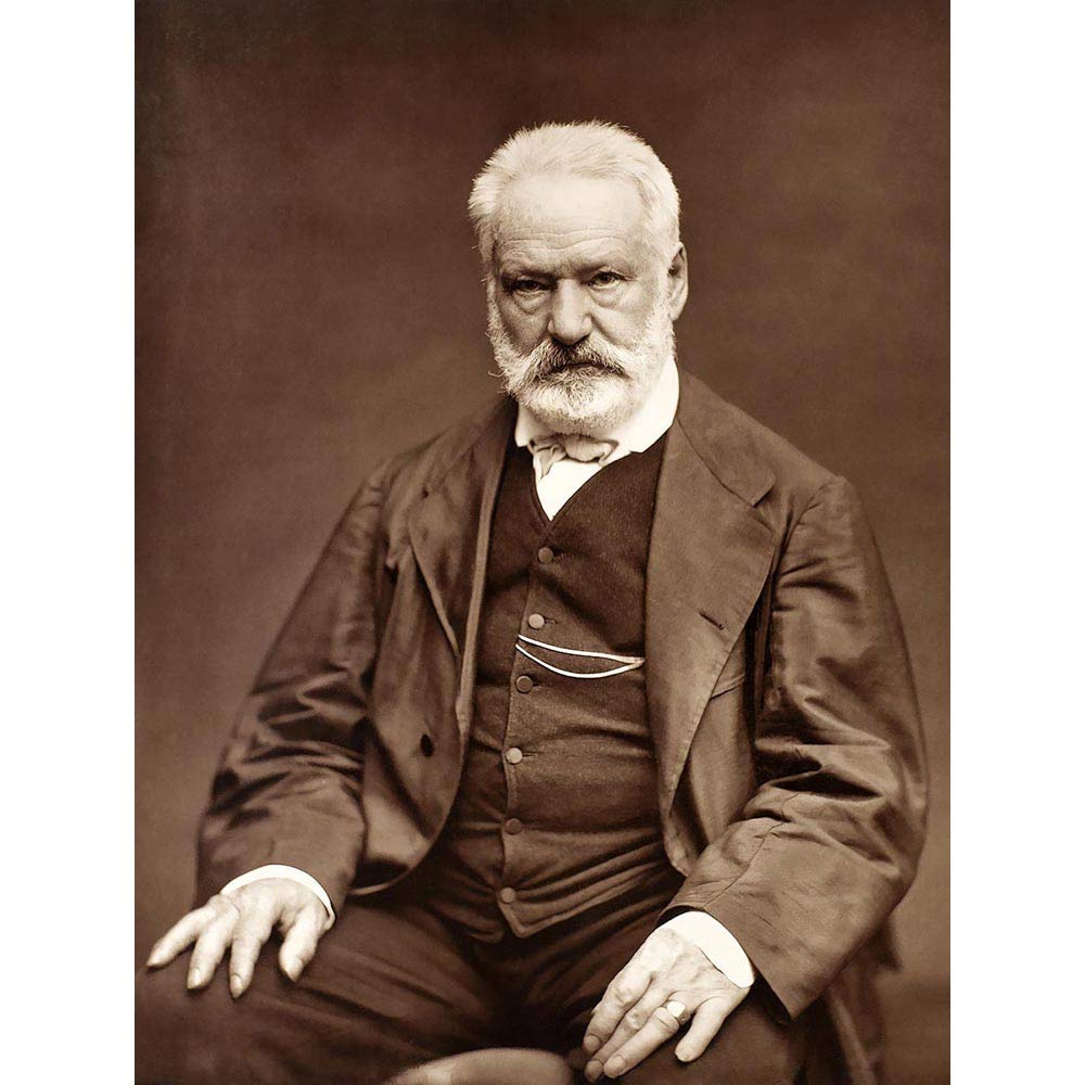 Wee Blue Coo Vintage Victor Hugo Portrait Art Print Poster Wall Decor 12X16 Inch