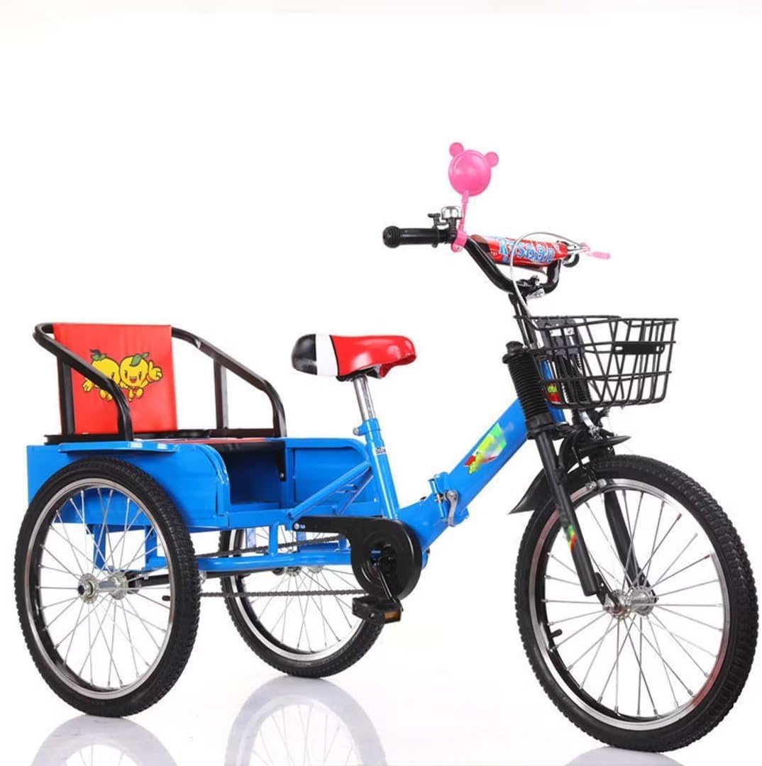 Amazon.com: Folding Toddler Tricycle with Rear Cabin,Kids Cruiser Trike ...