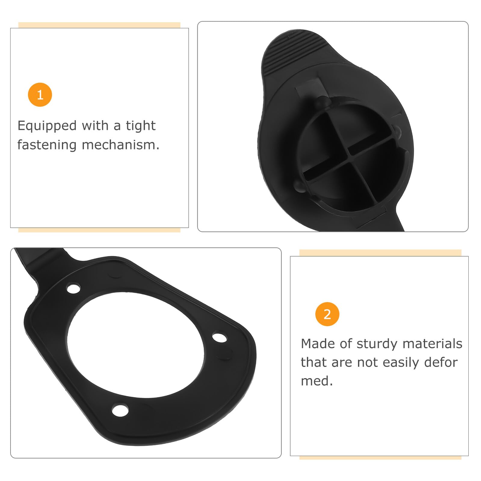 Healifty Tapas de Goma Antideslizantes Kit de 2 Accesorio Estable Montaje Empotrado para Soporte de Caña de Pescar para Cubierta de Barco en Pesca