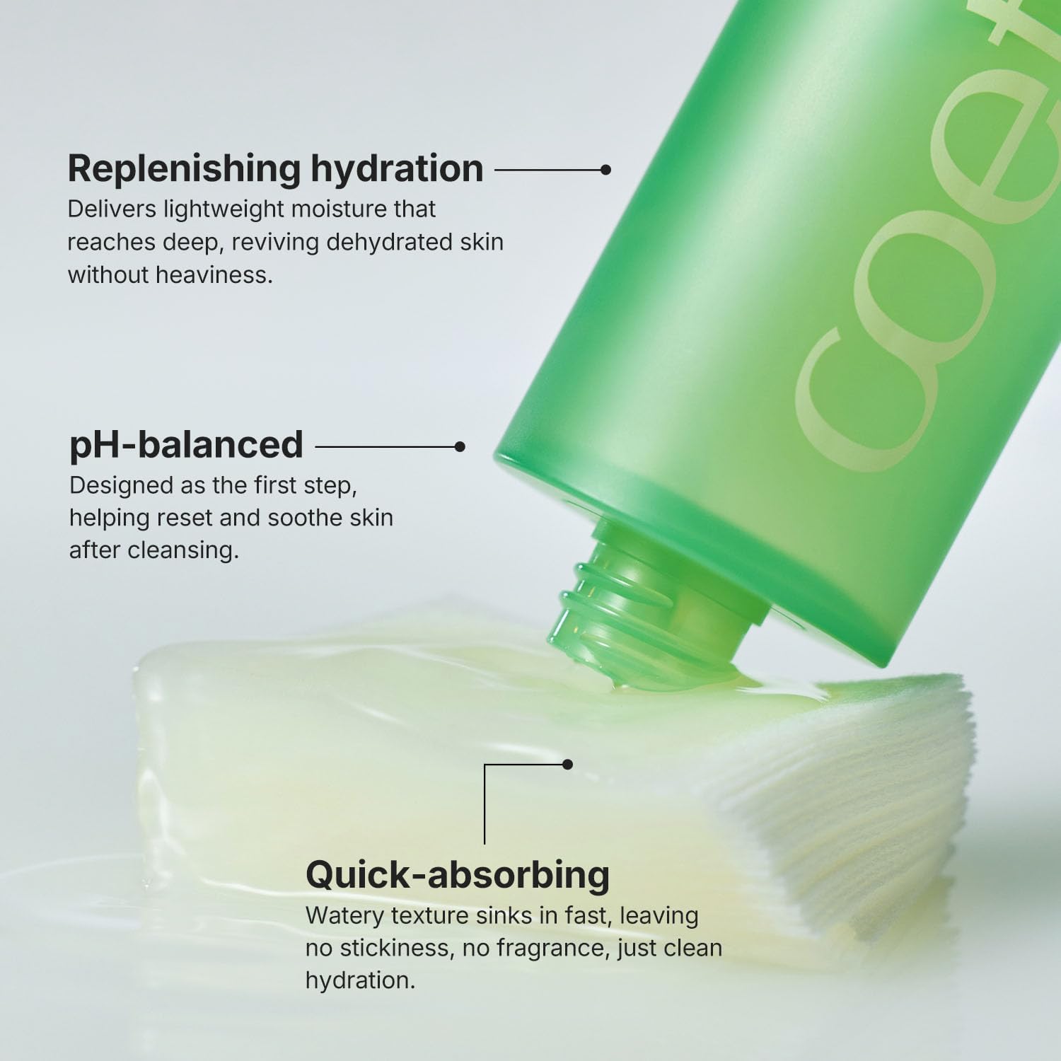 Refreshing Hydration Toner, Korean Face Toner with Hyaluronic Acid & Algae11, Hydrating & Calming for Glass Skin, Dry or Oily Skin, K-Beauty Skincare 150ml / 5.07 fl.oz. - Image 3