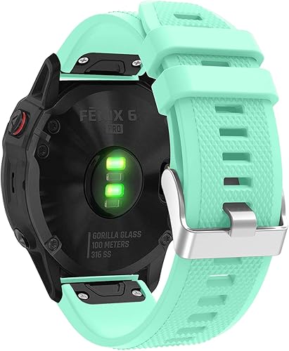 Compatible con correas de reloj Garmin Fenix 55 Plus66 Pro7, pulseras de repuesto rápido de silicona de 0.866 pulgadas para Fenix 766 Pro55 plus,