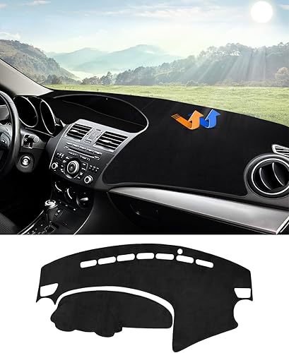 Miniatura 43 de Autorder - Tapete para salpicadero para 2007-2013 Chevy Chevrolet Silverado/GMC Sierra con dos guanteras, accesorios, cubierta de salpicadero