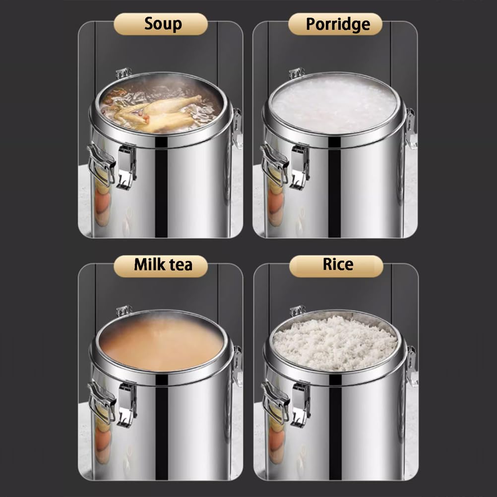 Dispensador de bebidas aislado de 30 L, transportador de bebidas frías y calientes, perfecto para leche, té, sopa, transporte, eventos, fiestas y portátil, ideal para catering