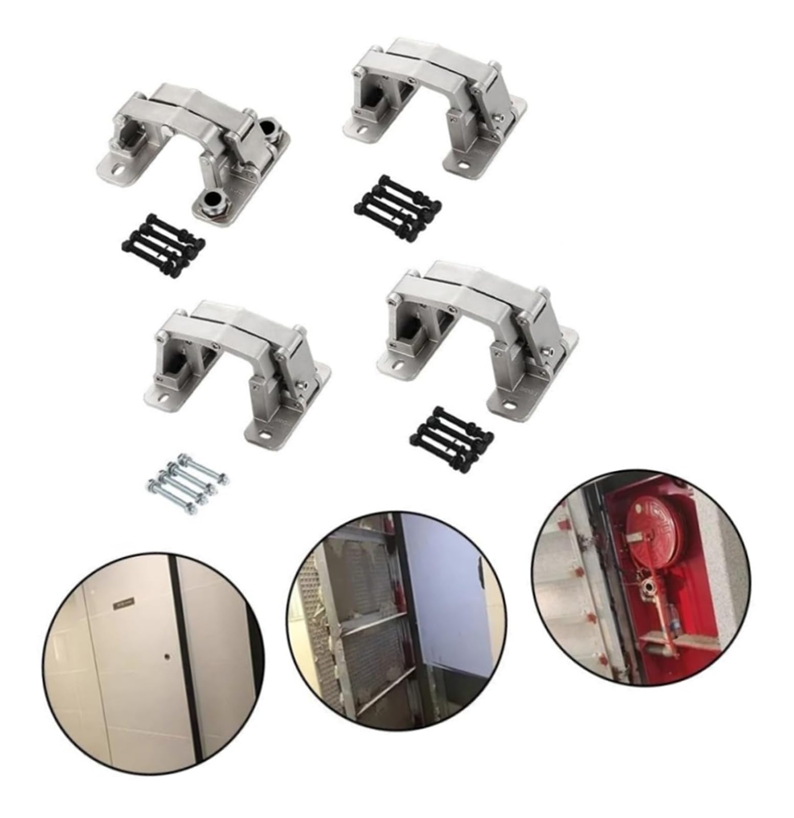 Bisagra de ángulo de 180 grados de alta resistencia for puertas de piedra, bisagra for boca de incendios con gran capacidad de carga, construcción de acero inoxidable.(150kg)