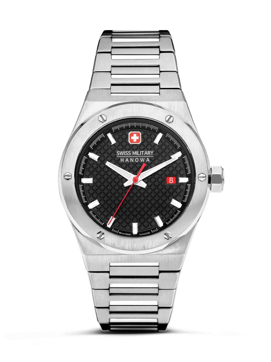 Hanowa Men Analog Quartz Watch with Stainless Steel Strap SMWGH2101604, Gray, One Size, Bracelet