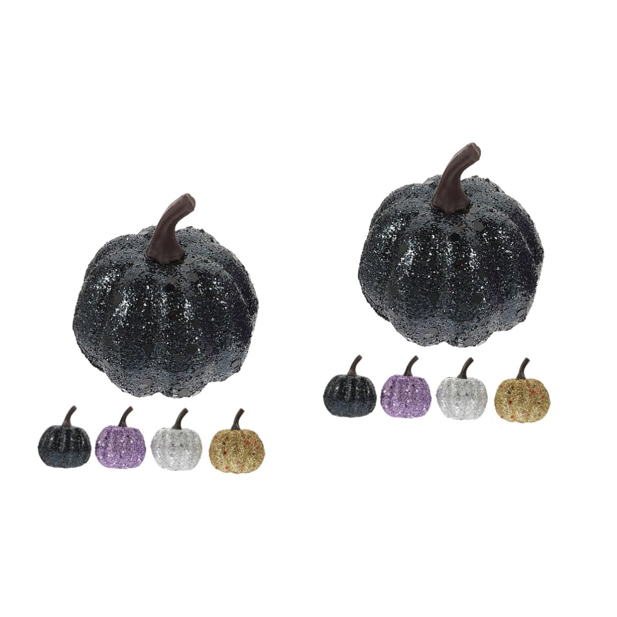 Abaodam 40piezas Calabazas De Halloween Artificiales De Espuma Brillo para Decoración De Fiestas y Eventos