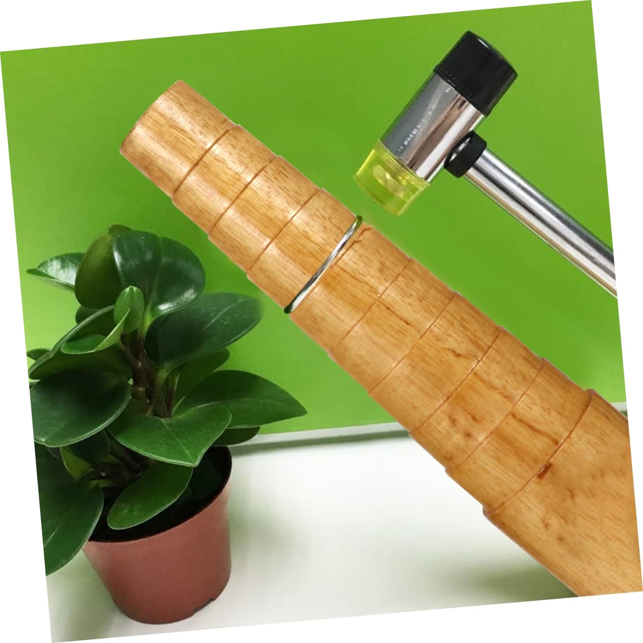 OFFIGAM DIY Round Bracelet Mandrel Tool for Jewelry Making Durable Solid Wood Forming and Repairing Stick Compact for All Types of Bangles and Bracelets