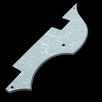 (F48) HOFNER Bass Guitar pickguard,Right handed,4ply white pearl