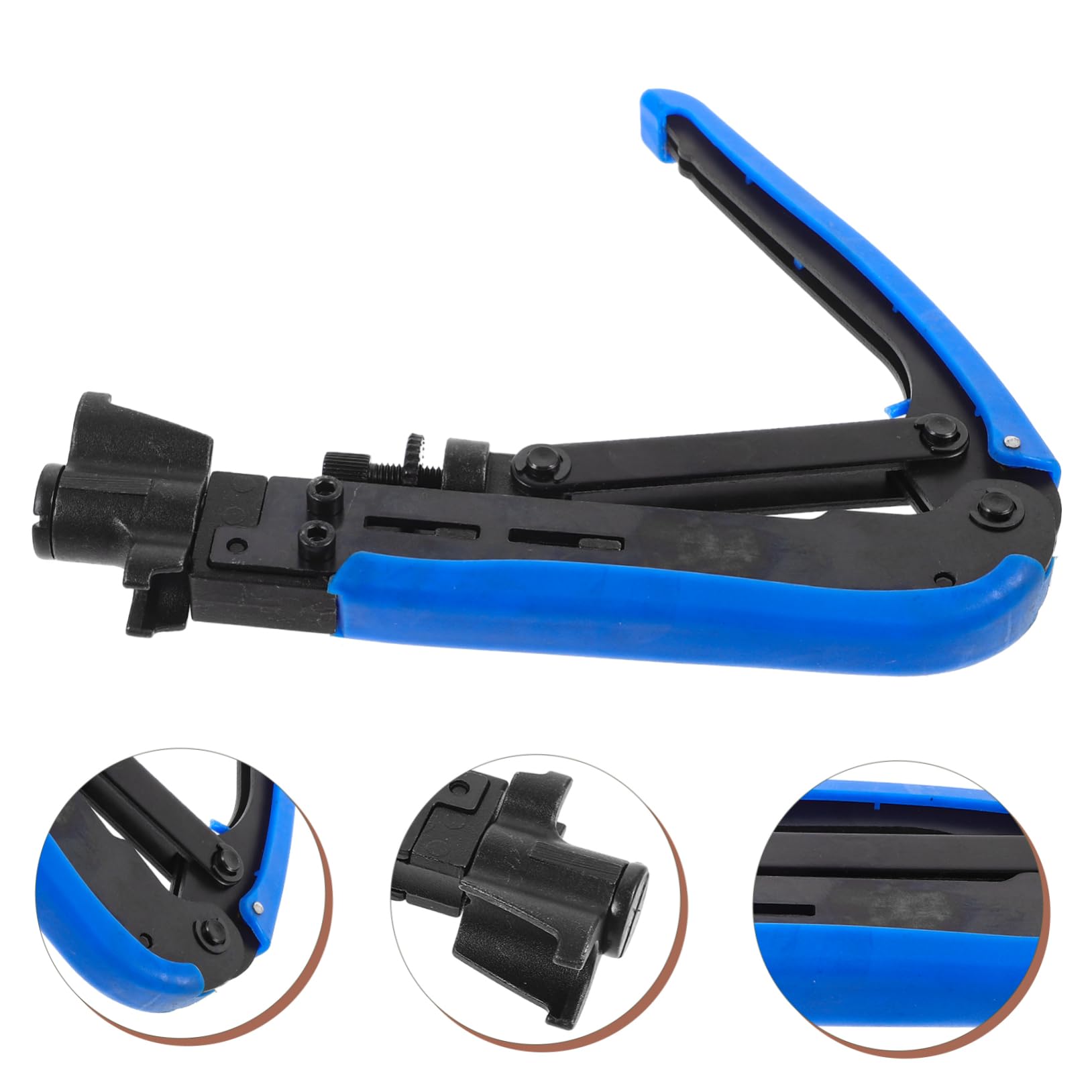 Veemoon Crimpatrice Professionale Per Cavi Coassiali Utensile Multiuso Per Compressione Di Cavi Pinza Portatile Per Crimpare Strumento Leggero Per Uso Domestico e Telecomunicazioni