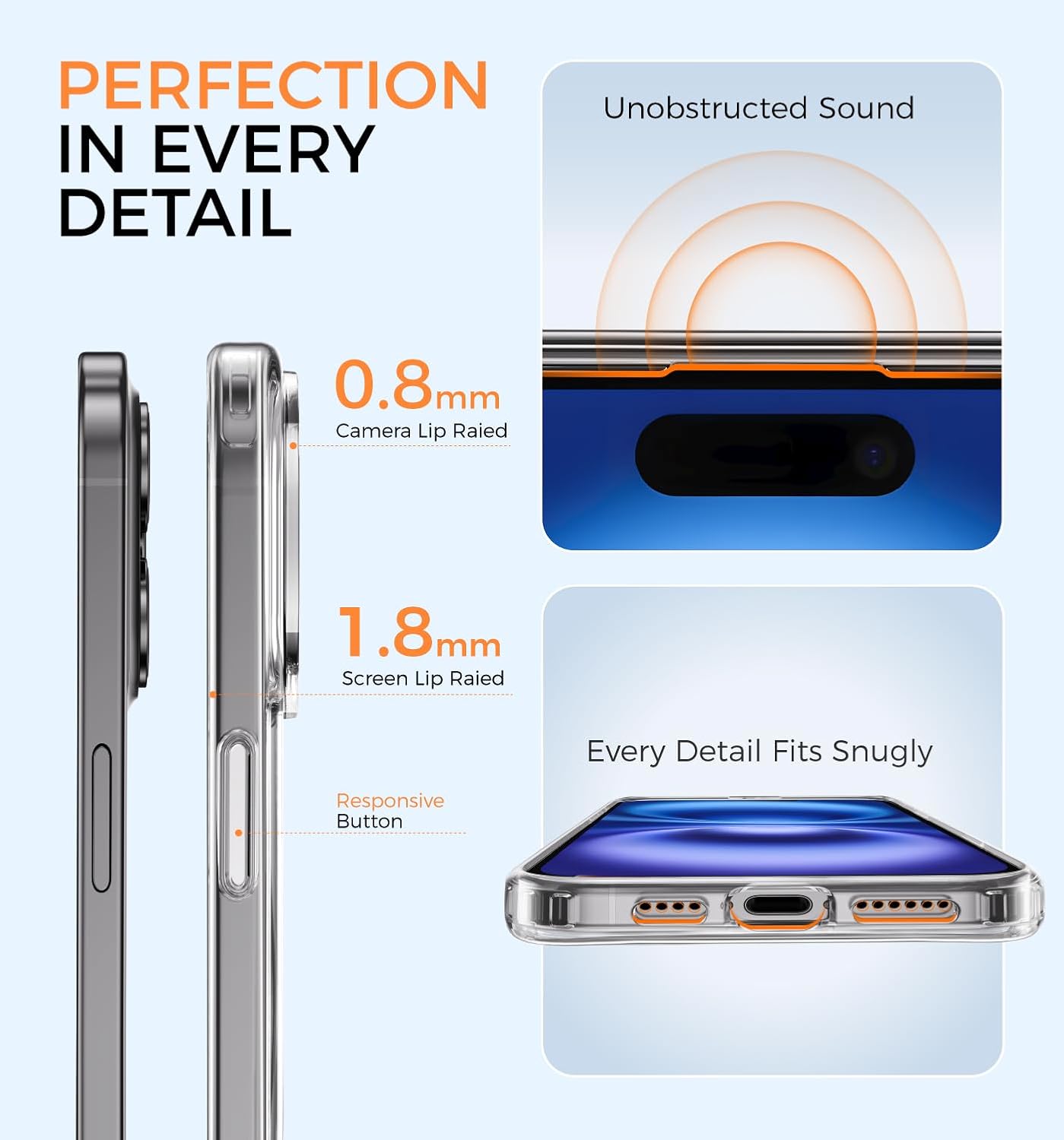 MAGIC JOHN for iPhone 16 Case [Camera Control Button] [Compatible with MagSafe] Scratch-Resistant Cover, Military-Grade Shockproof, Magnetic Phone Case for iPhone 16 6.1 inch, Clear - Image 8