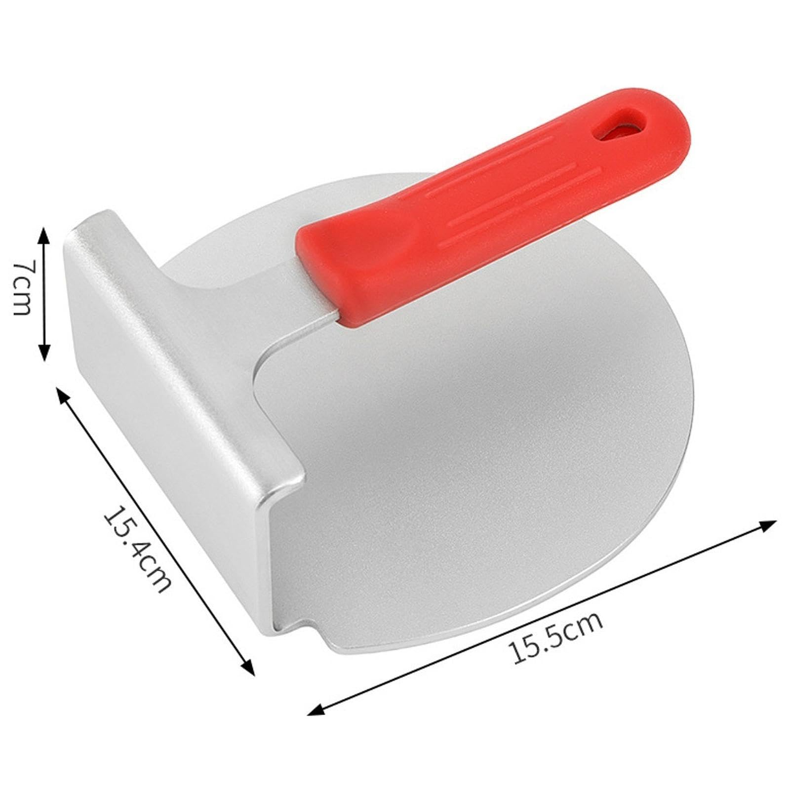 Burgerpresse aus Edelstahl, 15,2 cm, runde Fleischpresse für gewerbliche und private Grillen, BBQ-Steaks, Hamburger