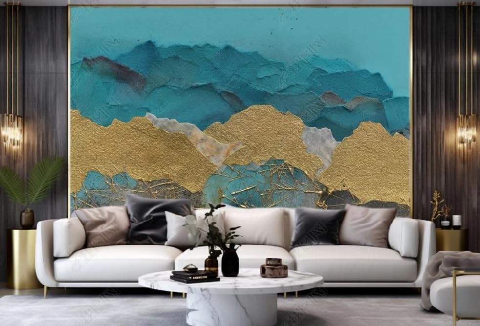 Poster géant mural montagne Jinlan pour salon chic et moderne 400x280cm - 2