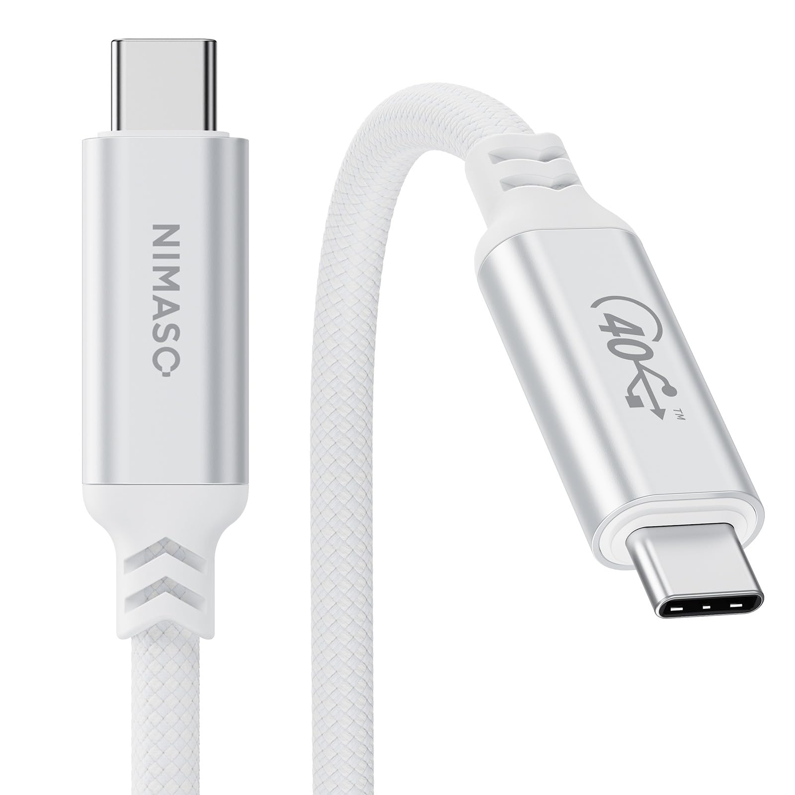 Amazon.co.jp: NIMASO USB4 ケーブル 1M ホワイト Thunderbolt 4