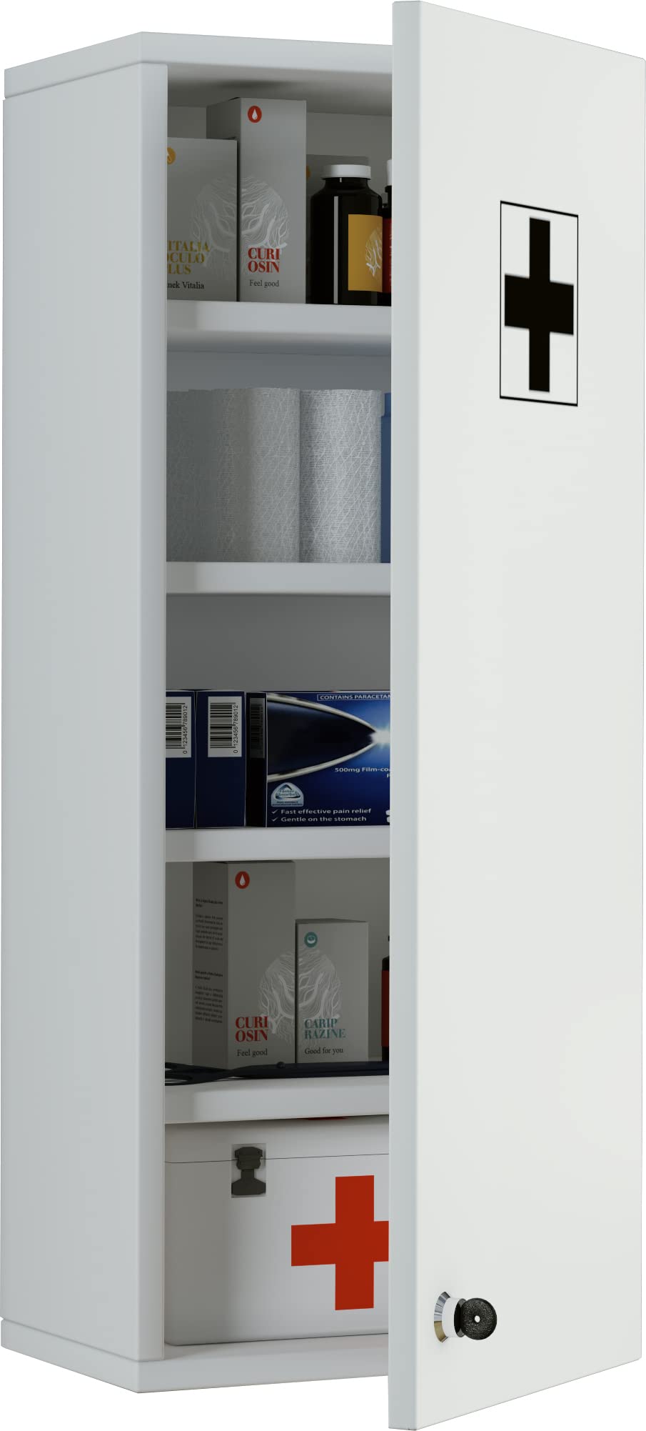 VCM Armoire a Pharmacie Murale, Boite a Pharmacie Murale Blanc